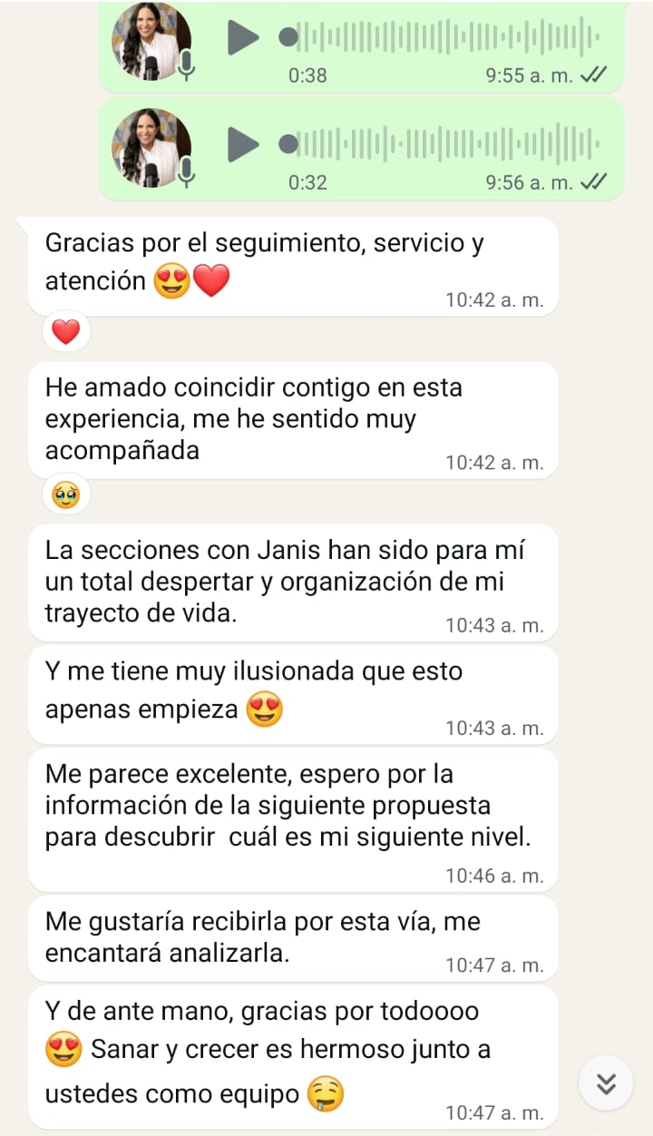 Testimonio de acompañamiento con Janis